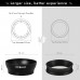 51mm Magnetic Dosing Funnel - Extra-Wide 81mm Top & 30mm Tall Espresso Coffee Dosing Ring for Mess-Free Tamping, Compatible with Delonghi Dedica 51mm Portafilter, barista tool Espresso Accessories